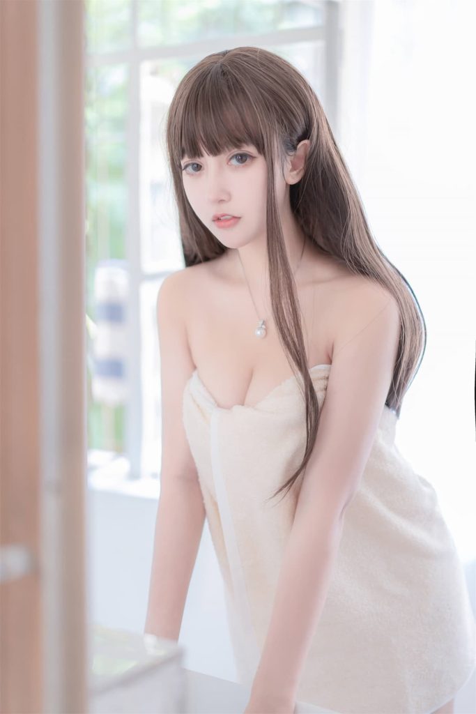 过期米线线喵 NO.081 浴巾 写真原图